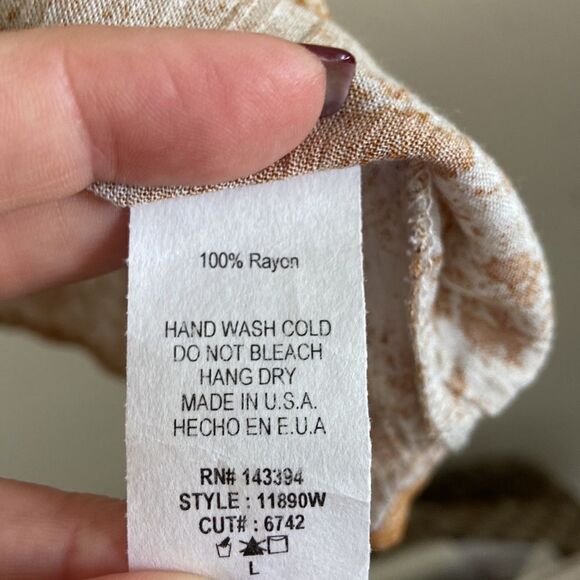 Fletch & Co Mustard Mineral Wash Tank NWT Sz L - Picture 4 of 7